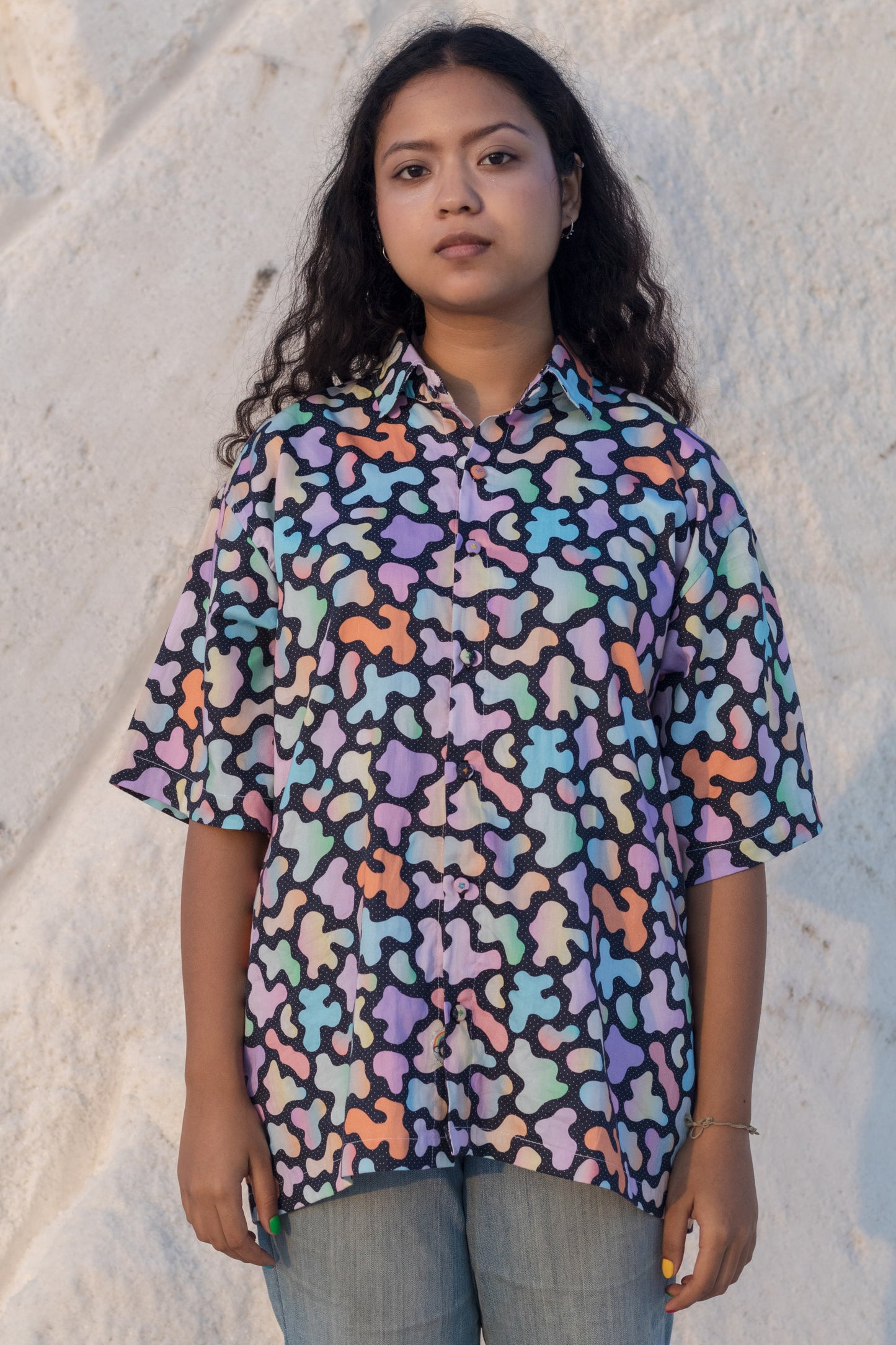 Floating Rainbow Oversized Shirt